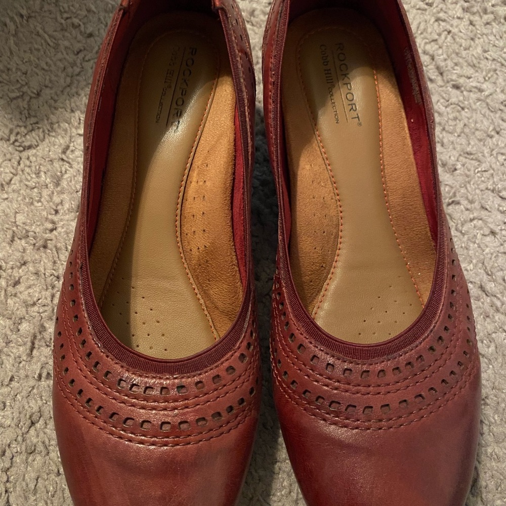 Rockport Judson Wedge Pump, burgundy